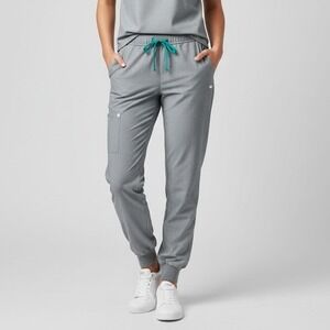 FIGS Women's Gray Technical Collection Jogger Pants‎ Drawstring Waist Size S